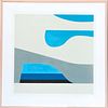 Contemporary Signed Abstract Lithograph