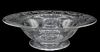 Steuben Engraved Footed Centerpiece Bowl