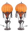 Pair of Maitland Smith Pin Shell Balloon Lamps