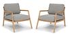 Pair of  Article Denman Chairs