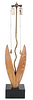 Yasha Heifetz Cerused Oak Tulip Leaf Table Lamp