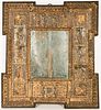 Early Mirror, Gilt Decorated w Classical Figures