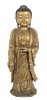 Chinese Gilt Bronze Standing Buddha, 18th/19th C.