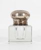 Art Nouveau Silver Lid & Glass Inkwell