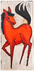 Mid-Century Ceramic Tile of a Horse