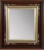 19th C. American Victorian Walnut Frame w Mirror
