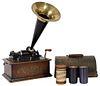 Vintage Phonograph w Horn