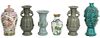 (5) Chinese Vases & (1) Chinese Ginger Jar