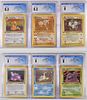 6PC 1999 Pokemon Fossil 1st Ed CGC Holo Card Group