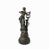 Auguste Moreau French Bronze Sculpture Of Lady