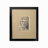 1978 Etching Of Portrait Of A Man Framed