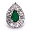 AGL Certified Zambian Emerald And Diamond Ring