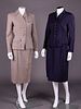 TWO IRENE SKIRT SUITS, AMERICA, 1947-1952
