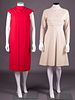 TWO TRIGÃˆRE AFTERNOON DRESSES, AMERICA, 1950-1960s
