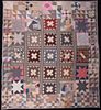 QUILT RE-CONSTRUCTED FROM 1848 FRIENDSHIP QUILT SQUARES