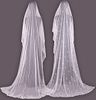 TWO CHAINSTITCH EMBROIDERED WEDDING VEILS, EARLY 20TH C