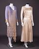 ONE DAY & ONE EVENING DRESS, LATE 1920-EARLY 1930s