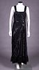 HEAVILY BEADED & SEQUINED EVENING GOWN, c. 1930