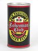 1975 Bohemian Club Beer 12oz Tab Top Can T44-26, Monroe, Wisconsin