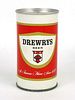 1964 Drewrys Beer 12oz Tab Top Can T59-20, South Bend, Indiana