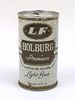 1968 LF Holburg Premium Light Beer 12oz Tab Top Can T76-31, Allentown, Pennsylvania