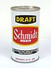 1967 Schmidt Draft Beer 12oz Tab Top Can T122-03, Saint Paul, Minnesota