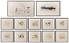 Joan Miro (Spanish, 1893-1983) 'Trace sur l'Eau' Complete Suite of Lithographs