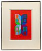 Victor Vasarely (Hungarian / French, 1906-1997) 'Sonora' Serigraph