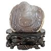 Chinese Carved Agate Buddha Sculpture