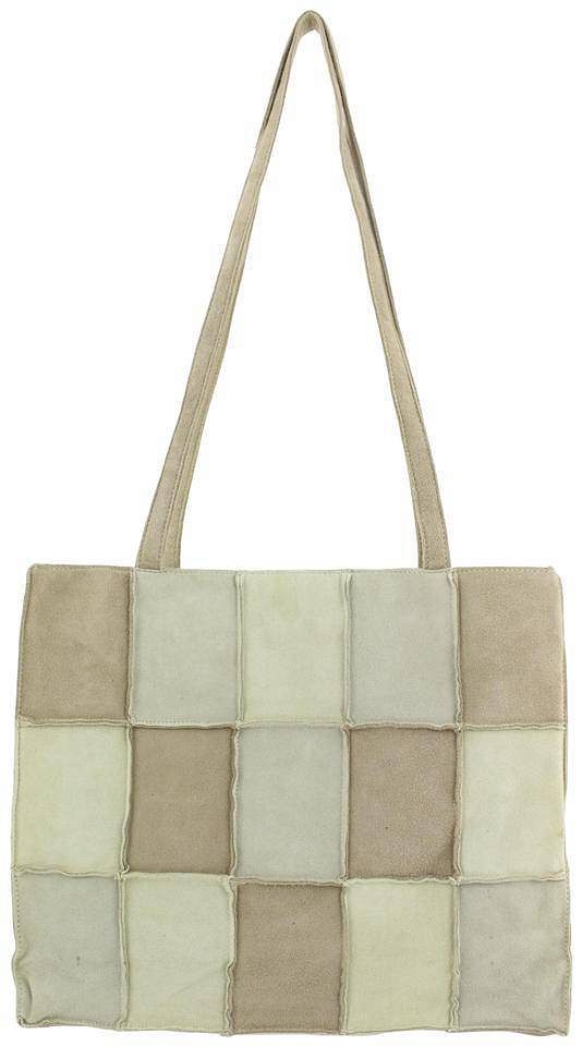 Sold at Auction: Chanel Multi-Color Suede Patchwork Flap Bag