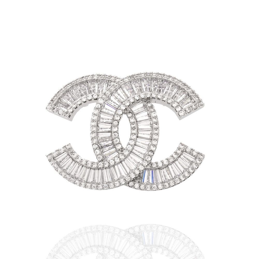 Replica Chanel CC Logo Brooch sold at auction on 19th January