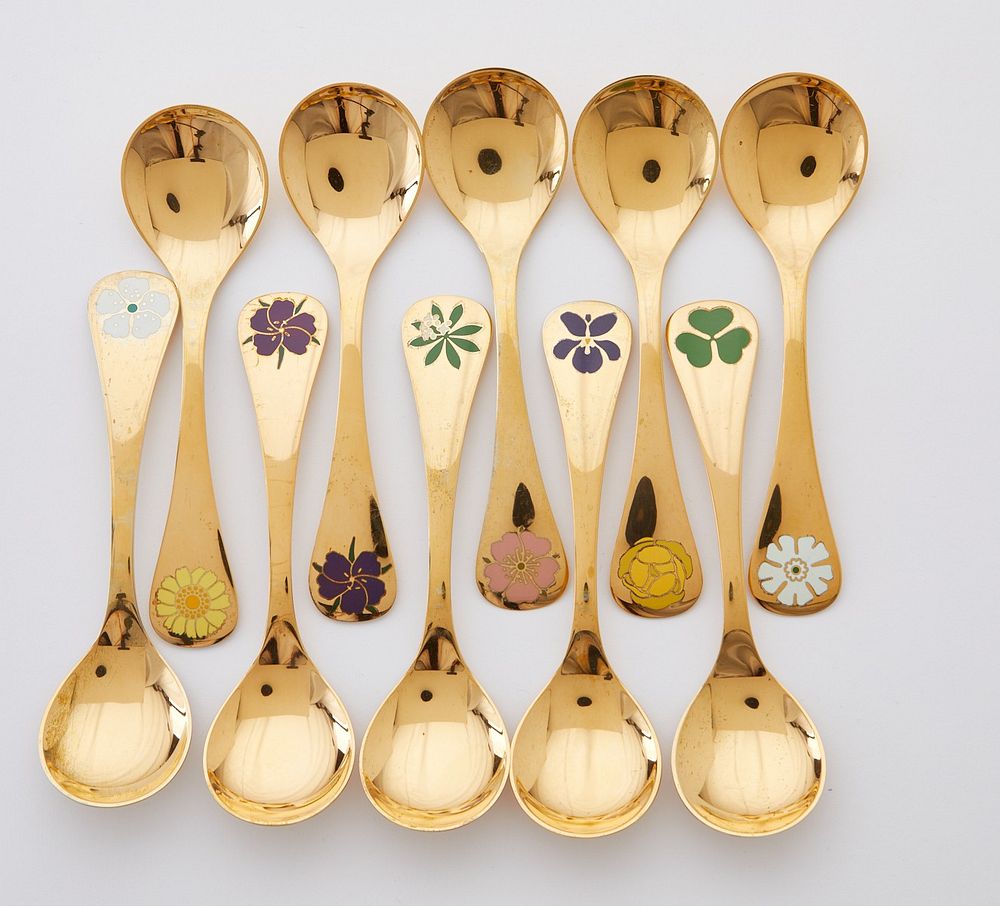 Michelson/Georg Jensen Christmas Spoons/Forks sold at auction on 16th ...