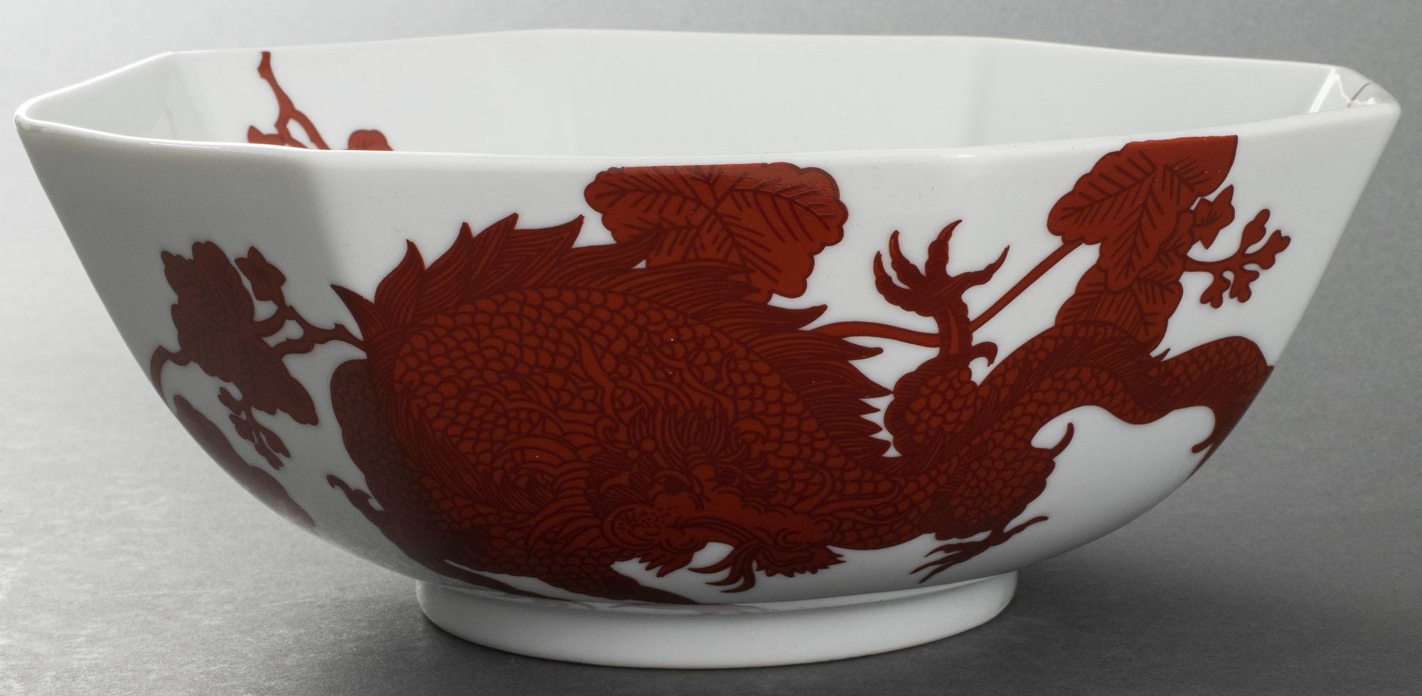 Fitz And Floyd Hand Painted Dragon Bowl sold at auction on 20th July