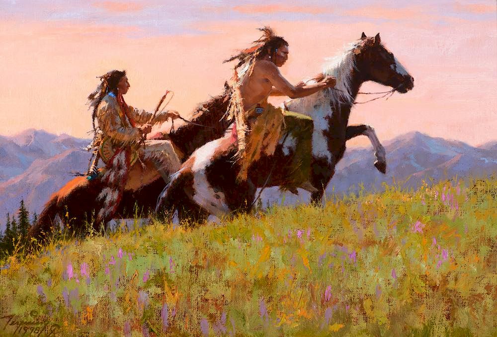 HOWARD TERPNING (b. 1927), Into the High Country (1998) sold at 