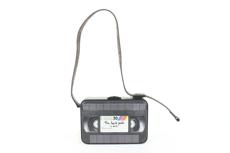 LOUIS VUITTON RUNWAY VIDEO TAPE CLUTCH CASETTE for sale at auction on 19th  February