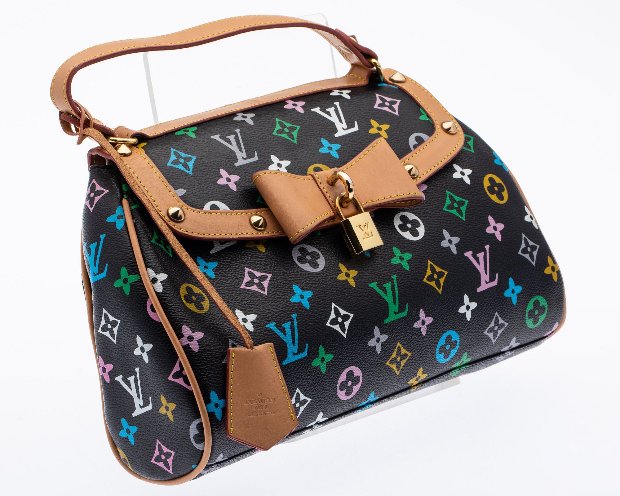 Louis Vuitton Takashi Murakami Black Monogram Multicolore Coated Canvas  Pochette Accessoires Gold Hardware, 2003 Available For Immediate Sale At  Sotheby's