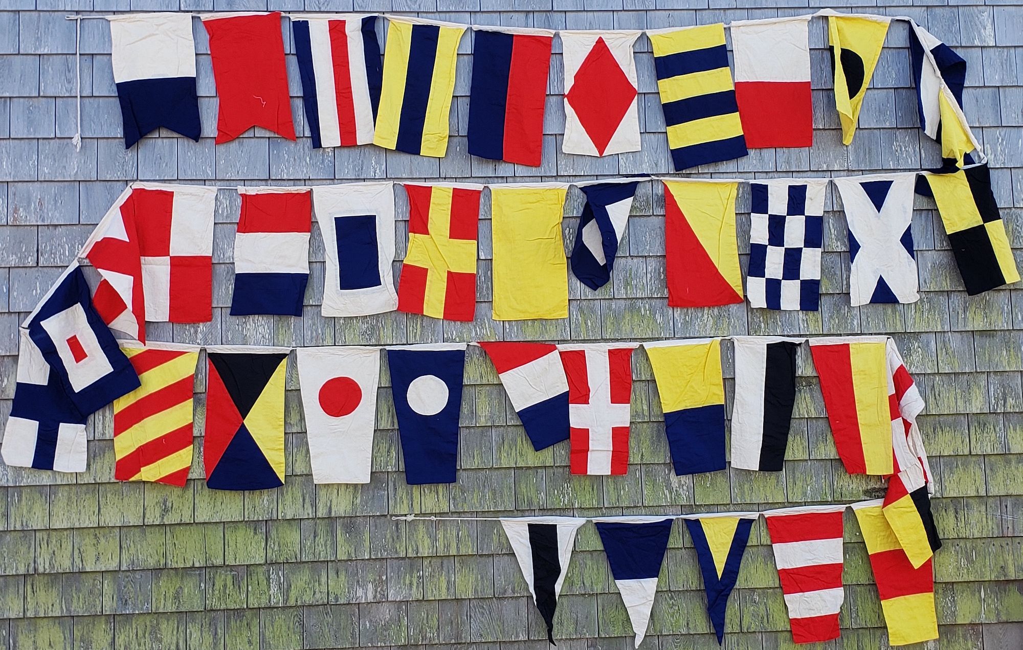 Breakwater Bay 26 Piece Decorative Cloth Nautical Alphabet Flag Wall Decor  Set | Wayfair