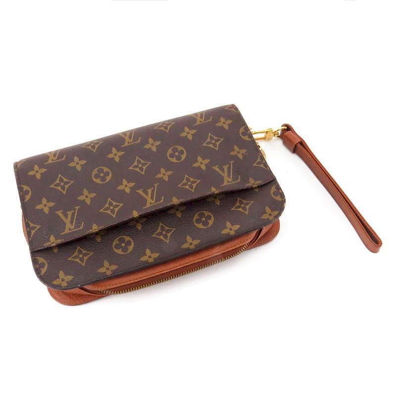 Louis Vuitton Monogram Canvas His Or Hers Orsay Clutch Bag With Leather Wrist  Strap sold at auction on 17th May