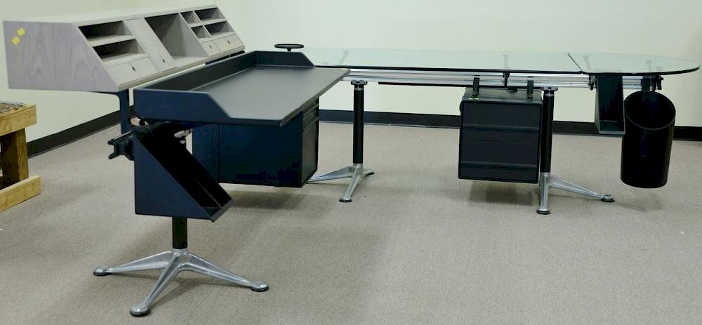 Herman Miller Burdick Group desk (valued at $15,000). ht. 40 1/2in 