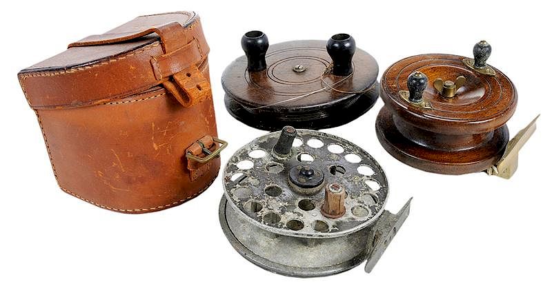 Large Group Vintage Fly Fishing Reels/Equipment sold at auction on