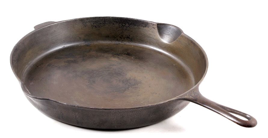 Griswold No. 14 Large Block Cast Iron Skillet sold at auction on