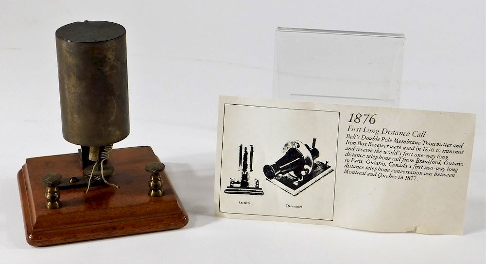 Alexander Bell 1st Long Distance Membrane Receiver sold at auction on 4th  August
