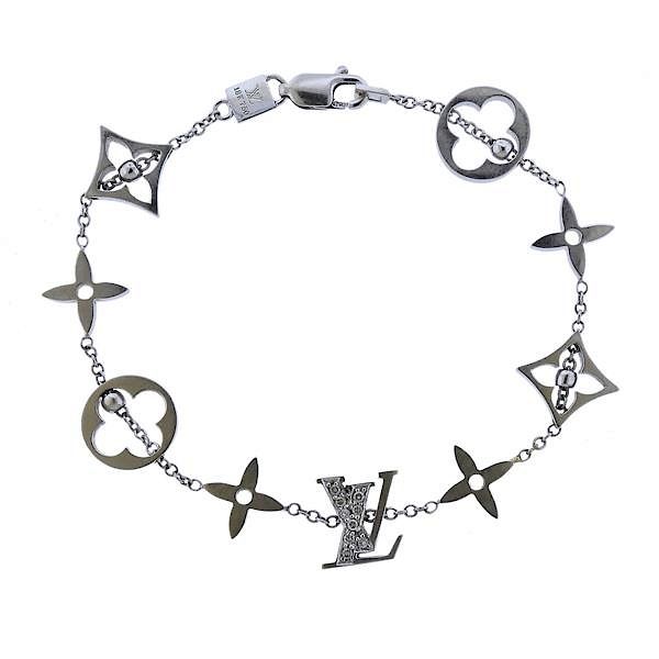 Louis Vuitton Dentelle de Monogram bracelet with diamonds set in