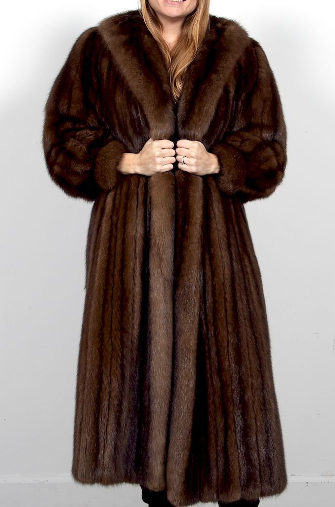 Russian Sable Brown Full Length Fur, Russian Coat Name