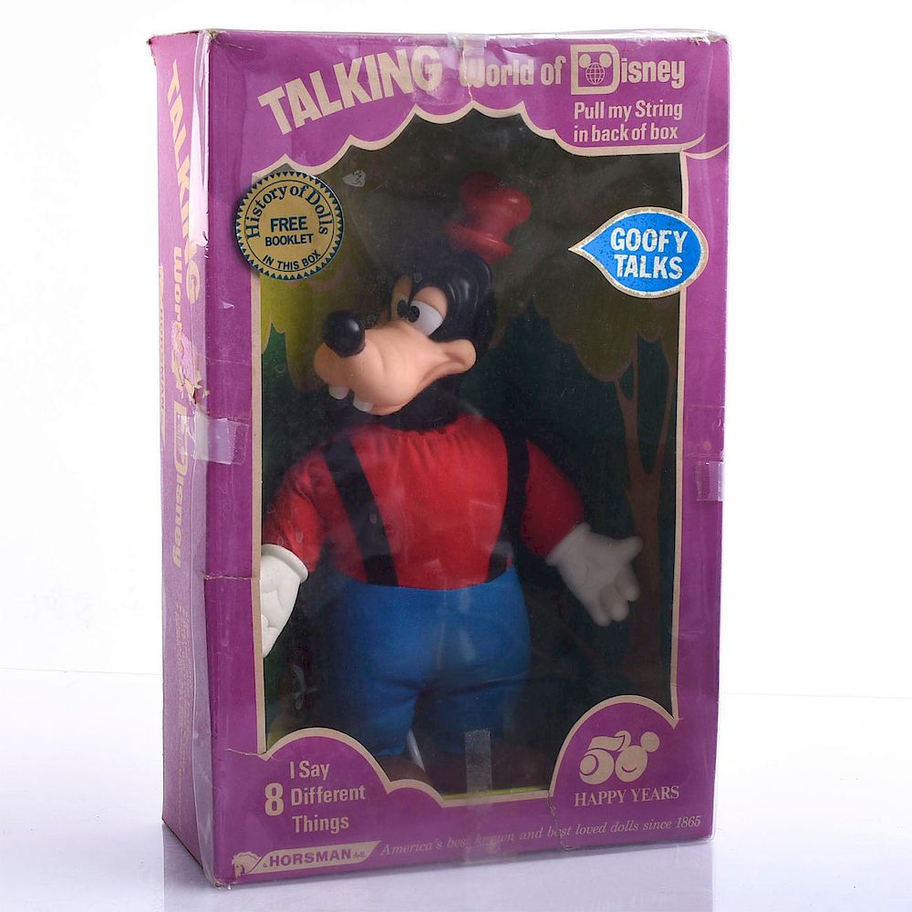 TALKING WORLD OF DISNEY GOOFY DOLL TOY sold at auction on 28th 