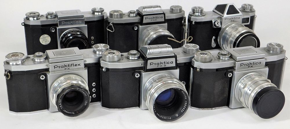 KW Group of 3 Praktica FX 35mm SLR Cameras, M42 sold at auction on 28th  March | Bidsquare