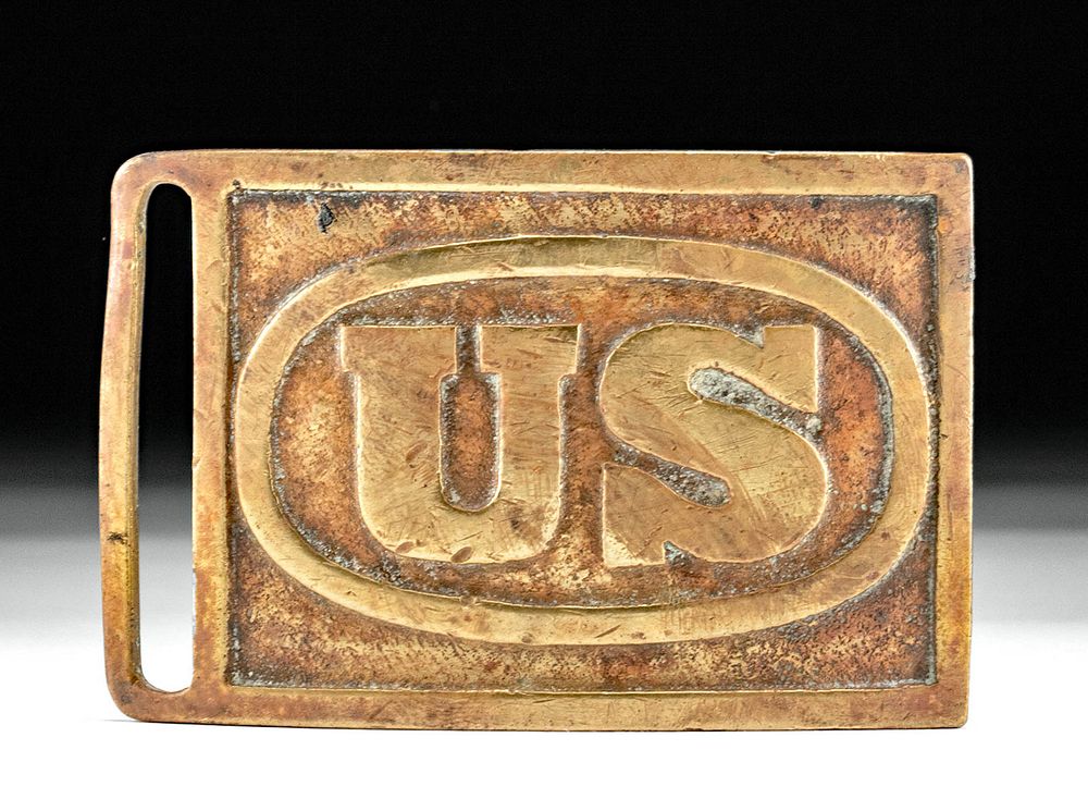 Details about   US 1870s Indian War Enlisted Mans Solid Brass Rectangle Belt Buckle New 
