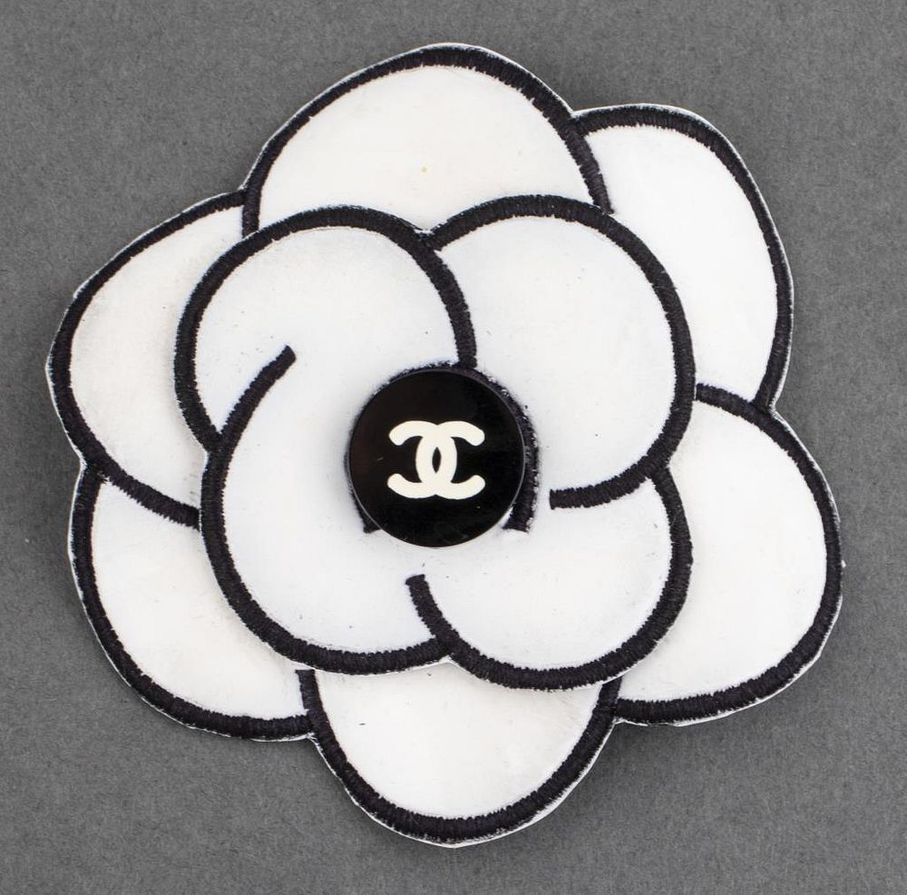 Vintage Chanel White Camellia Flower Brooch sold at auction on 23rd May