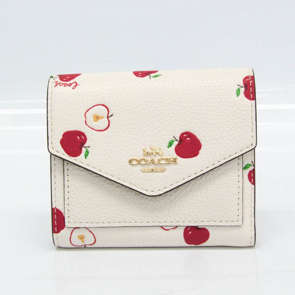 Coach Apple Pattern 76545 Women's Leather Wallet (tri-fold) Off 