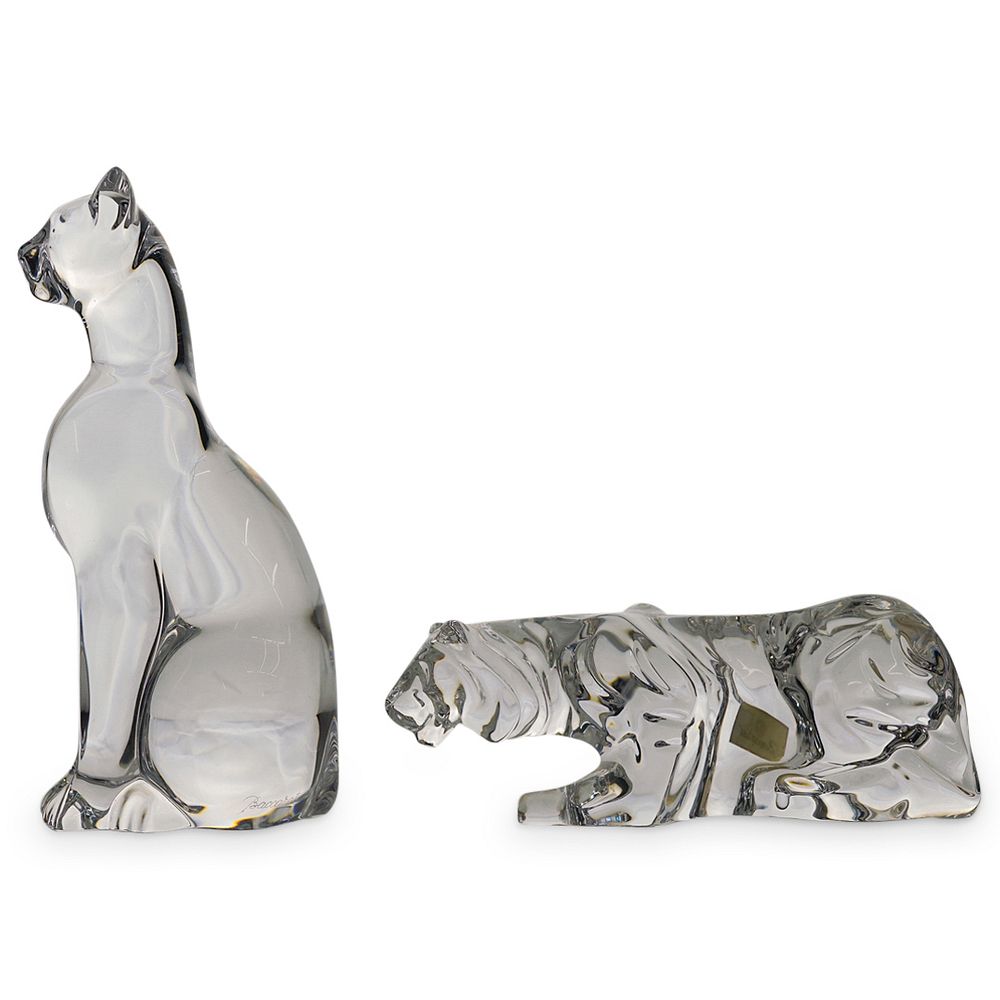 2 Pc) Baccarat Crystal Figurines sold at auction on 17th August | Bidsquare